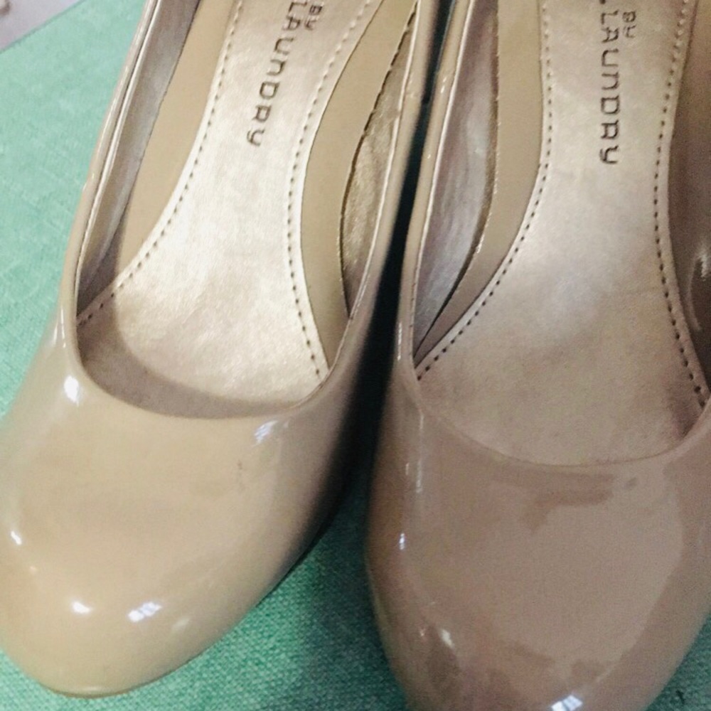 Chinese laundry beige platforms